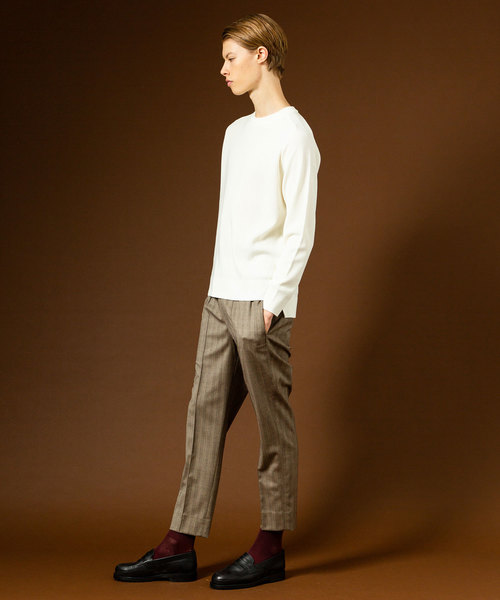 UNITED TOKYO(ユナイテッドトウキョウ)の「ヘリンボーンストライプピンタックイージーパンツ(その他パンツ・メンズ・ベージュ/グレー・1/2/3)」の5枚目の写真