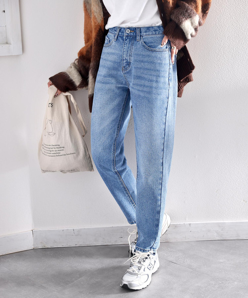 classicalelf(クラシカルエルフ)の「ハイウエストテーパードヴィンテージジーンズデニムパンツ&チノパンツ(デニムパンツ・レディース・ブルー系その他/ブラック/グレー・SMALL/MEDIUM/LARGE/X-LARGE/XX-LARGE)」の9枚目の写真