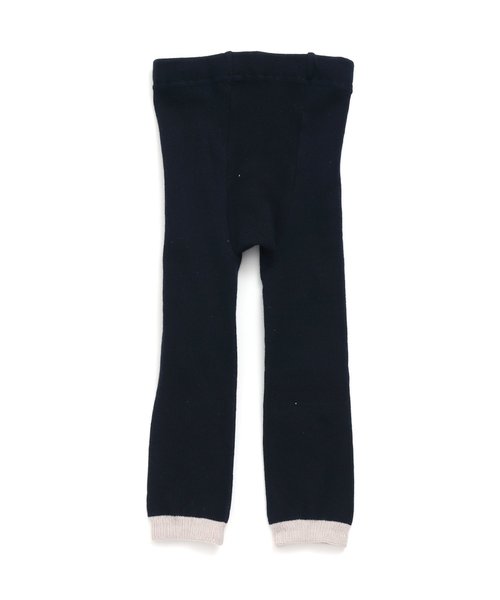 Ampersand(アンパサンド)の「ネコちゃんモチーフスパッツ 10分丈(レギンス/スパッツ・キッズ・マスタード/アイボリー/ネイビー・80/90/110/100/120/140)」の10枚目の写真