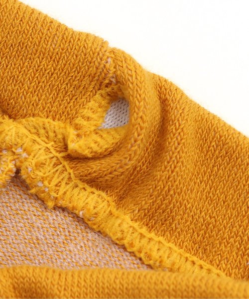 Ampersand(アンパサンド)の「ネコちゃんモチーフスパッツ 10分丈(レギンス/スパッツ・キッズ・マスタード/アイボリー/ネイビー・80/90/110/100/120/140)」の5枚目の写真