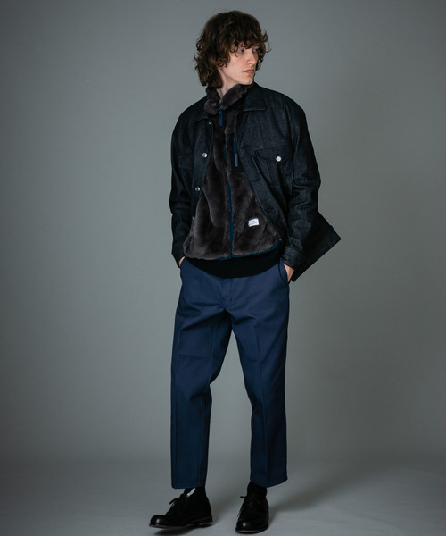 BEDWIN & THE HEARTBREAKERS(ベドウィン アンド ザ ハートブレイカーズ)の「【BEDWIN & THE HEARTBREAKERS】別注クリーミーファーベスト(ベスト・メンズ・チャコールグレー/ベージュ/グレー・1/2/3)」の17枚目の写真