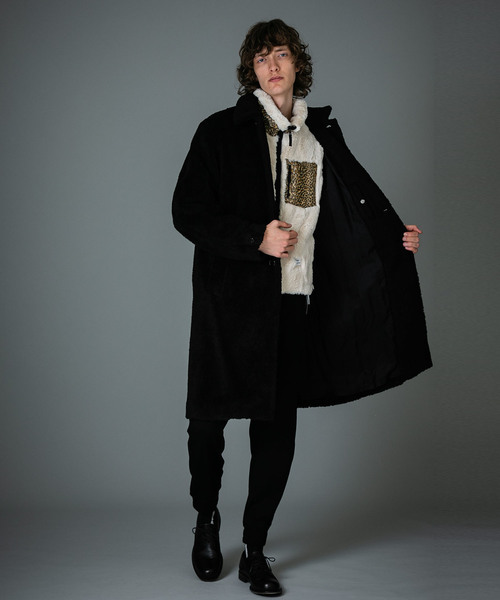 BEDWIN & THE HEARTBREAKERS(ベドウィン アンド ザ ハートブレイカーズ)の「【BEDWIN & THE HEARTBREAKERS】別注クリーミーファーベスト(ベスト・メンズ・チャコールグレー/ベージュ/グレー・1/2/3)」の11枚目の写真