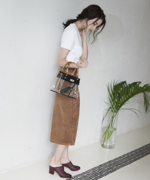 LE VERNIS（ル・ベルニ）の「クリアアーバンバッグS（ハンドバッグ・レディース・ブラック/ミント/キャメル/クリア・FREE）」の9枚目の写真