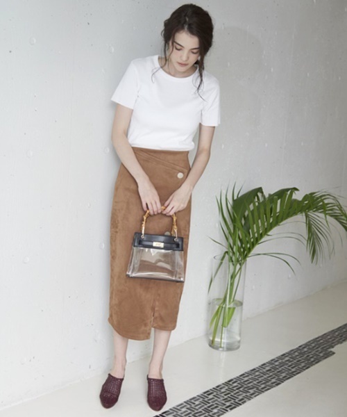 LE VERNIS（ル・ベルニ）の「クリアアーバンバッグS（ハンドバッグ・レディース・ブラック/ミント/キャメル/クリア・FREE）」の7枚目の写真