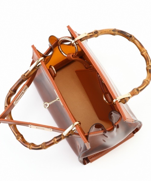 LE VERNIS（ル・ベルニ）の「クリアアーバンバッグS（ハンドバッグ・レディース・ブラック/ミント/キャメル/クリア・FREE）」の17枚目の写真