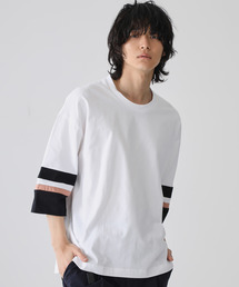 【STUDIOUS】ビッグシルエットソデキリカエTシャツ