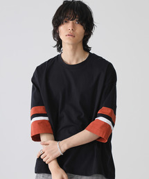 【STUDIOUS】ビッグシルエットソデキリカエTシャツ