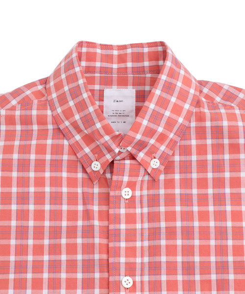 Name.(ネーム)の「【Name.】ギンガムチェックハーフスリーブシャツ / NMSH-19SS-007(シャツ/ブラウス・メンズ・オレンジ/ブルー・0/1)」の5枚目の写真