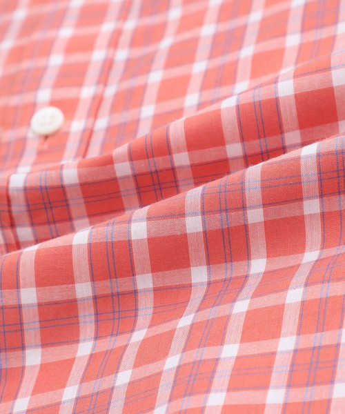 Name.(ネーム)の「【Name.】ギンガムチェックハーフスリーブシャツ / NMSH-19SS-007(シャツ/ブラウス・メンズ・オレンジ/ブルー・0/1)」の7枚目の写真