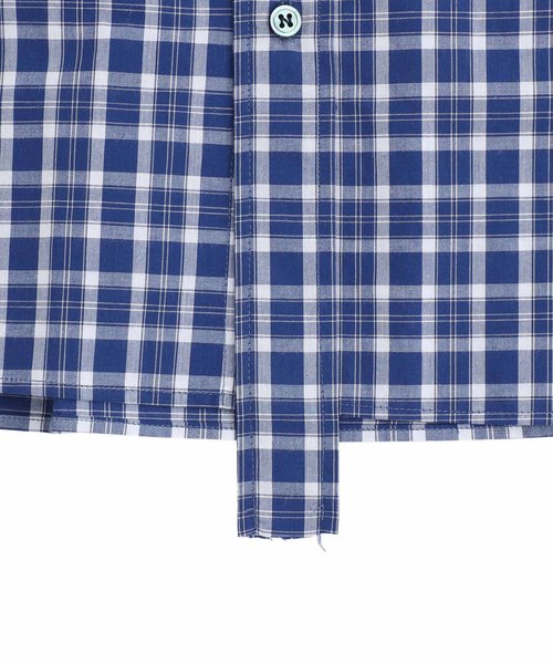 Name.(ネーム)の「【Name.】ギンガムチェックハーフスリーブシャツ / NMSH-19SS-007(シャツ/ブラウス・メンズ・オレンジ/ブルー・0/1)」の9枚目の写真