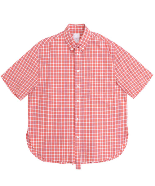 Name.(ネーム)の「【Name.】ギンガムチェックハーフスリーブシャツ / NMSH-19SS-007(シャツ/ブラウス・メンズ・オレンジ/ブルー・0/1)」の11枚目の写真