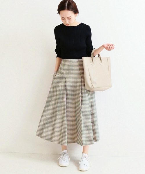 IENA（イエナ）の「ランダムタックミニチェックスカート◆（スカート・レディース・ピンク/ブルー・40/38/36/34）」の8枚目の写真