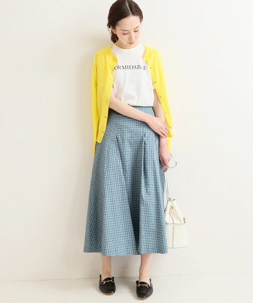 IENA（イエナ）の「ランダムタックミニチェックスカート◆（スカート・レディース・ピンク/ブルー・40/38/36/34）」の9枚目の写真