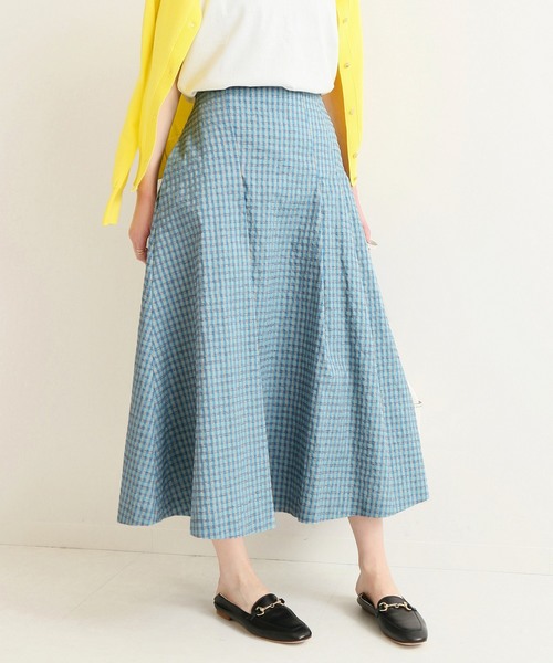 IENA（イエナ）の「ランダムタックミニチェックスカート◆（スカート・レディース・ピンク/ブルー・40/38/36/34）」の13枚目の写真