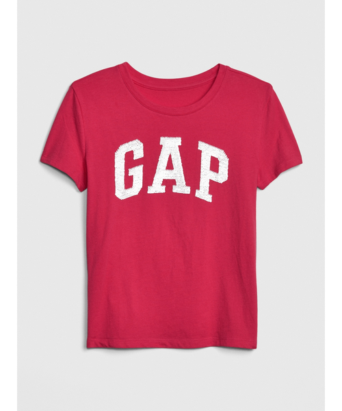 GAP（ギャップ）の「変身スパンコール GapロゴTシャツ (キッズ)（Tシャツ/カットソー・キッズ・その他/ブルー系その他/イエロー系その他/ピンク系その他/ブルー系その他2/ピンク系その他2・S/M/L/XL/XS/XXL）」の4枚目の写真