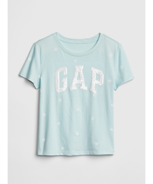 GAP（ギャップ）の「変身スパンコール GapロゴTシャツ (キッズ)（Tシャツ/カットソー・キッズ・その他/ブルー系その他/イエロー系その他/ピンク系その他/ブルー系その他2/ピンク系その他2・S/M/L/XL/XS/XXL）」の6枚目の写真