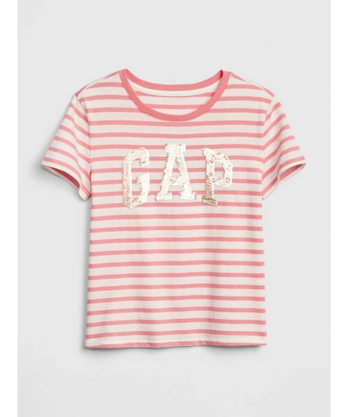 GAP（ギャップ）の「変身スパンコール GapロゴTシャツ (キッズ)（Tシャツ/カットソー・キッズ・その他/ブルー系その他/イエロー系その他/ピンク系その他/ブルー系その他2/ピンク系その他2・S/M/L/XL/XS/XXL）」の5枚目の写真