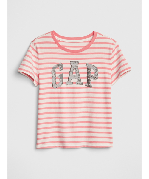 GAP（ギャップ）の「変身スパンコール GapロゴTシャツ (キッズ)（Tシャツ/カットソー・キッズ・その他/ブルー系その他/イエロー系その他/ピンク系その他/ブルー系その他2/ピンク系その他2・S/M/L/XL/XS/XXL）」の12枚目の写真