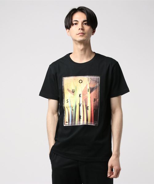 Quiksilver(クイックシルバー)の「半袖Tシャツ QUIKSILVER DESI QST192038(Tシャツ/カットソー・メンズ・ホワイト/ブラック・M/L)」の1枚目の写真