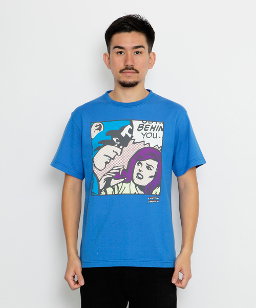 XLARGE(エクストララージ)の「XLARGE|CAPTAIN AMERICA S/S TEE CAP / キャプテン・アメリカ(Tシャツ/カットソー・メンズ・ホワイト/ブラック/ブルー/アッシュグレー・SMALL/X-LARGE/MEDIUM/LARGE)」の4枚目の写真
