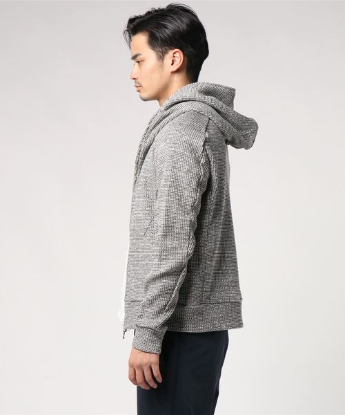 ATTACHMENT(アタッチメント)の「20/1 Co/Peワッフル ZIP UP パーカー(パーカー・メンズ・ブラック系その他/ホワイト系その他・2/1/3)」の3枚目の写真