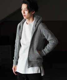 ATTACHMENT | 20/1 Co/Peワッフル　ZIP UP パーカー(パーカー)