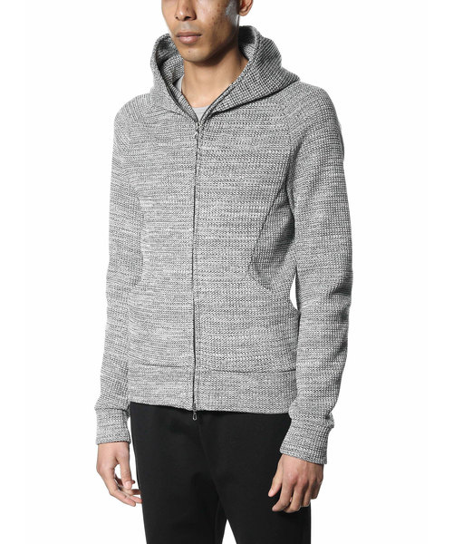 ATTACHMENT(アタッチメント)の「20/1 Co/Peワッフル ZIP UP パーカー(パーカー・メンズ・ブラック系その他/ホワイト系その他・2/1/3)」の5枚目の写真