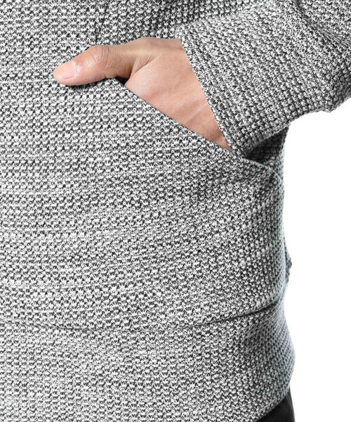 ATTACHMENT(アタッチメント)の「20/1 Co/Peワッフル ZIP UP パーカー(パーカー・メンズ・ブラック系その他/ホワイト系その他・2/1/3)」の8枚目の写真