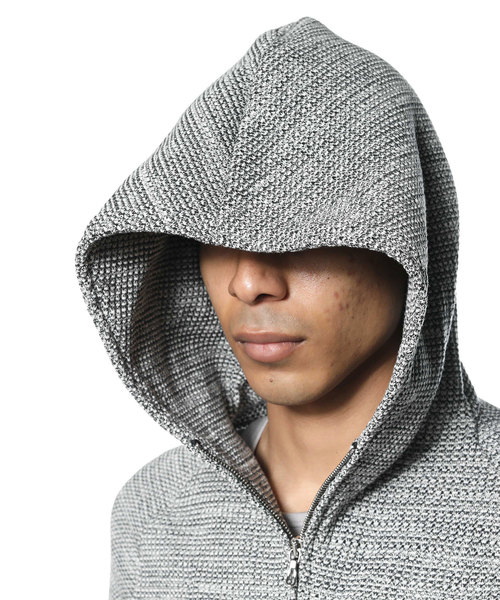 ATTACHMENT（アタッチメント）の「20/1 Co/Peワッフル ZIP UP パーカー