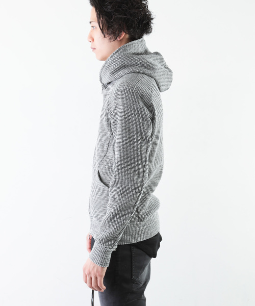 ATTACHMENT(アタッチメント)の「20/1 Co/Peワッフル ZIP UP パーカー(パーカー・メンズ・ブラック系その他/ホワイト系その他・2/1/3)」の17枚目の写真
