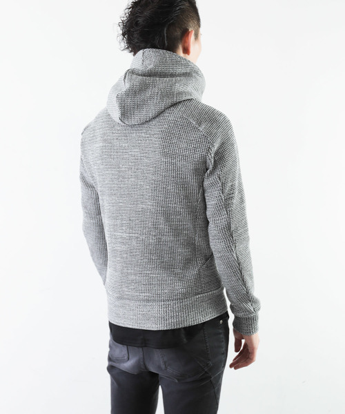 ATTACHMENT(アタッチメント)の「20/1 Co/Peワッフル ZIP UP パーカー(パーカー・メンズ・ブラック系その他/ホワイト系その他・2/1/3)」の16枚目の写真