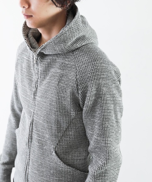 ATTACHMENT(アタッチメント)の「20/1 Co/Peワッフル ZIP UP パーカー(パーカー・メンズ・ブラック系その他/ホワイト系その他・2/1/3)」の15枚目の写真