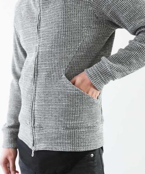 ATTACHMENT(アタッチメント)の「20/1 Co/Peワッフル ZIP UP パーカー(パーカー・メンズ・ブラック系その他/ホワイト系その他・2/1/3)」の14枚目の写真