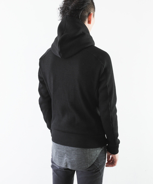 ATTACHMENT(アタッチメント)の「20/1 Co/Peワッフル ZIP UP パーカー(パーカー・メンズ・ブラック系その他/ホワイト系その他・2/1/3)」の20枚目の写真