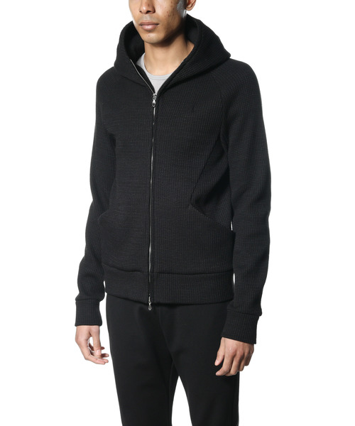 ATTACHMENT(アタッチメント)の「20/1 Co/Peワッフル ZIP UP パーカー(パーカー・メンズ・ブラック系その他/ホワイト系その他・2/1/3)」の10枚目の写真