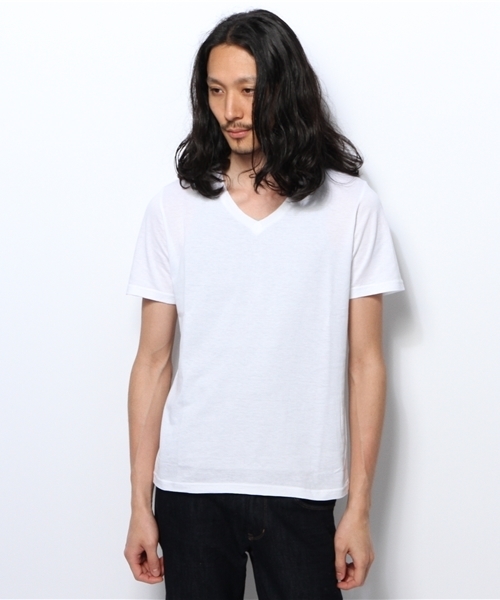 B'2nd(ビーセカンド)の「EL camino (エルカミノ) シルク混Tシャツ (919)(Tシャツ/カットソー・メンズ・オレンジ/ホワイト/ミント/ブルー・MEDIUM/LARGE)」の5枚目の写真