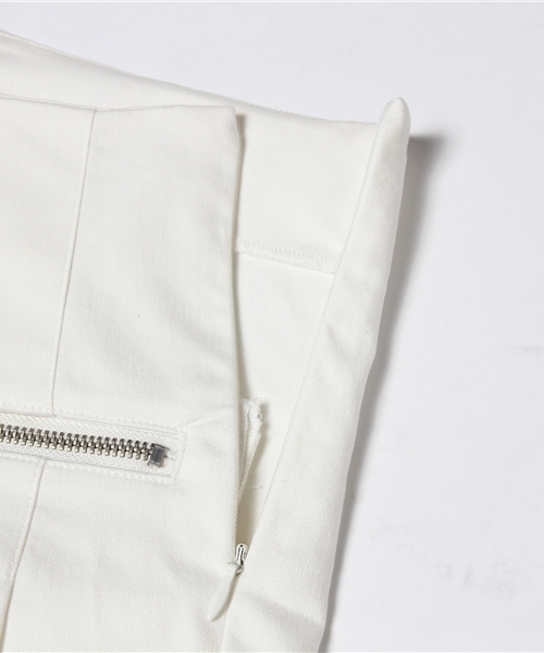 WHO'S WHO gallery（フーズフーギャラリー）の「【WEB限定価格】デニムショーツ（スラックス・レディース・ホワイト/グリーン/ネイビー・FREE）」の7枚目の写真