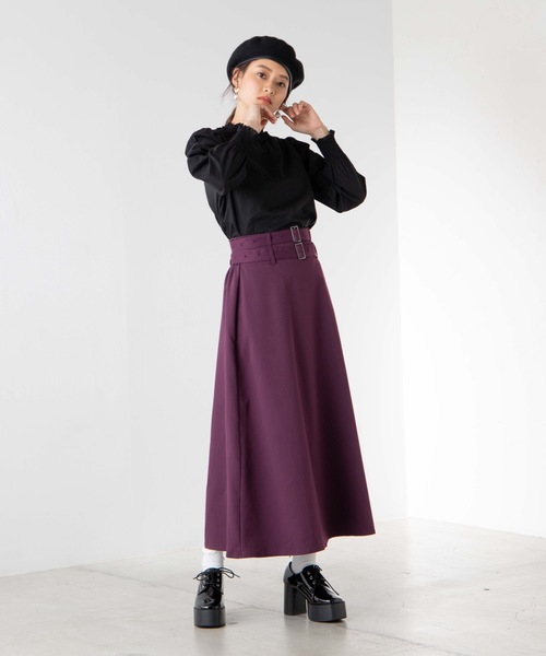 WEGO（ウィゴー）の「WEGO/シャーリングハイネックシアーブラウス（シャツ/ブラウス・レディース・ブラック/ホワイト/パープル/ドット/ブラウン系その他2・FREE）」の22枚目の写真