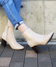 VIVIAN | バックデザイン切り替えショートブーツ(ブーツ)