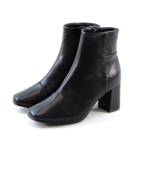 VIVIAN（ヴィヴィアン）の「バックデザイン切り替えショートブーツ（ブーツ・レディース・ブラック/ダークブラウン/アイボリー/ダークブラック・LL/S/M/L）」の6枚目の写真