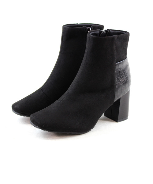 VIVIAN（ヴィヴィアン）の「バックデザイン切り替えショートブーツ（ブーツ・レディース・ブラック/ダークブラウン/アイボリー/ダークブラック・LL/S/M/L）」の7枚目の写真