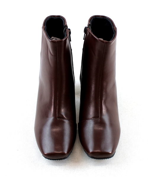 VIVIAN（ヴィヴィアン）の「バックデザイン切り替えショートブーツ（ブーツ・レディース・ブラック/ダークブラウン/アイボリー/ダークブラック・LL/S/M/L）」の9枚目の写真