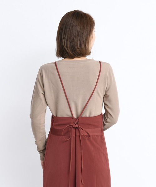 DouDou（ドゥドゥ）の「インナー長袖セットワンピース（ワンピース・レディース・ブラック/ボルドー/キャメル・FREE）」の10枚目の写真