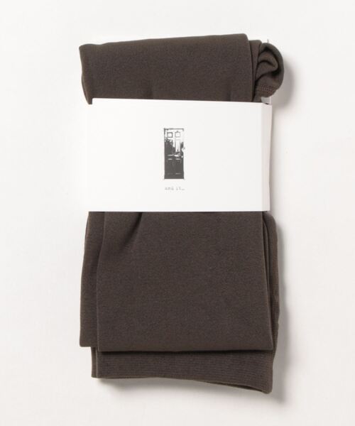 and it_（アンドイット）の「あったか裏起毛レギンス（レギンス/スパッツ・レディース・チャコールグレー/ブラック/カーキ/ボルドー/ダークブラウン/カーキ系・LL～3L/M～Ｌ/LL/M）」の5枚目の写真