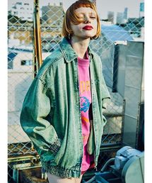 jouetie | ケミカルデニムギャザーブルゾン【セットアップ】(ブルゾン)