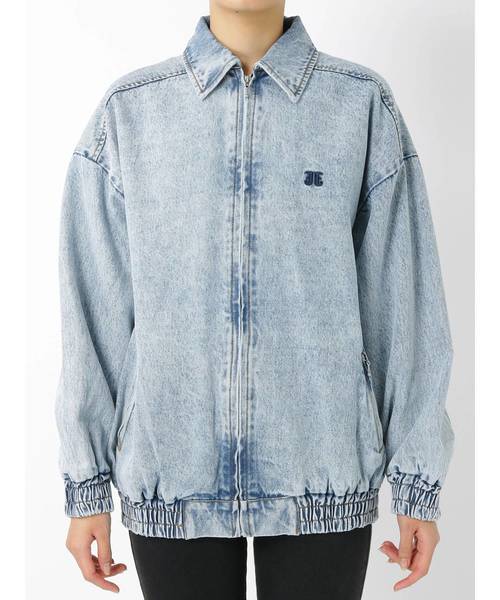 jouetie（ジュエティ）の「ケミカルデニムギャザーブルゾン（ブルゾン・レディース・ブラック/ピンク/ライトブルー/グリーン・MEDIUM）」の6枚目の写真