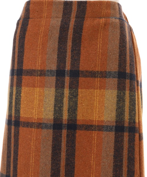 fifth（フィフス）の「サイドスリットチェックタイトスカート（スカート・レディース・オレンジ・MEDIUM）」の16枚目の写真