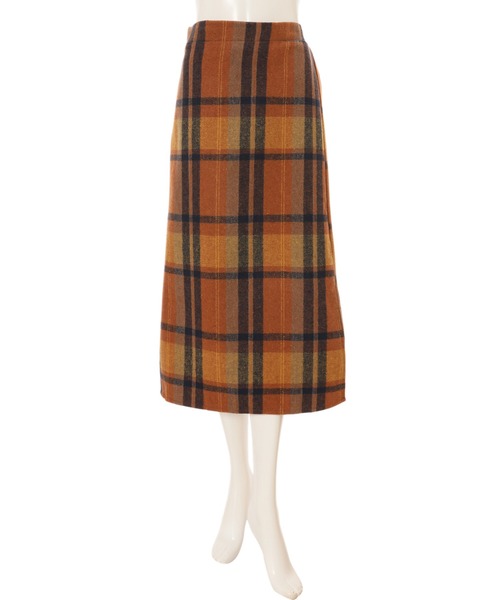 fifth（フィフス）の「サイドスリットチェックタイトスカート（スカート・レディース・オレンジ・MEDIUM）」の18枚目の写真