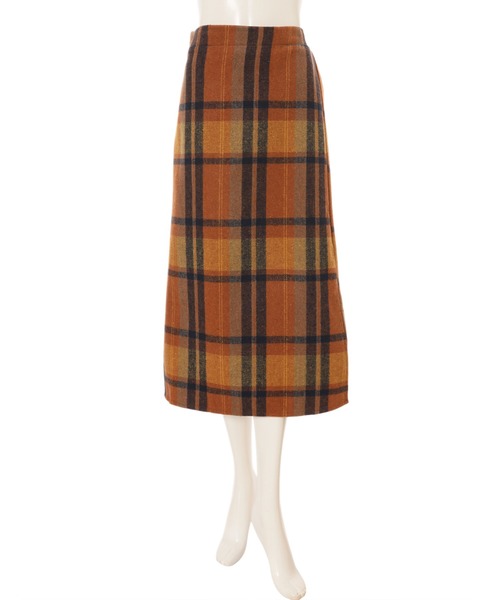 fifth（フィフス）の「サイドスリットチェックタイトスカート（スカート・レディース・オレンジ・MEDIUM）」の13枚目の写真