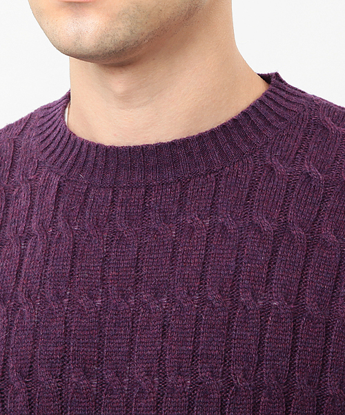 BEAMS LIGHTS ケーブルニットセーター BEAMS LIGHTS Men's（ビームスライツ メンズ）の「BEAMS LIGHTS / バイ
